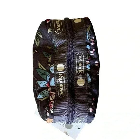 LESPORTSAC - Dark Gray Multi Nylon Cosmetic Coin Small Wallet Bag - Picture 4 of 8